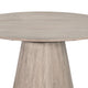 Dining Table | 48" Round Top | Conical Pedestal | Wheat Brown w Gray Wood