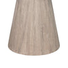 Dining Table | 48" Round Top | Conical Pedestal | Wheat Brown w Gray Wood