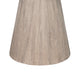 Dining Table | 48" Round Top | Conical Pedestal | Wheat Brown w Gray Wood