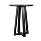 Mika Bar Table | Round Top | Criss Cross Base | Umbra Black Wood 32"