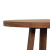 Mika Counter Table | 44" Round Top | Criss Cross Base | Medium Brown Wood