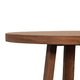 Mika Counter Table | 44" Round Top | Criss Cross Base | Medium Brown Wood