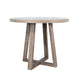 Mika Counter Table | Round Top | Criss Cross Base | Wheat Brown Wood 44"