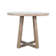 Mika Counter Table | Round Top | Criss Cross Base | Wheat Brown Wood 44"