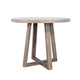 Mika Counter Table | Round Top | Criss Cross Base | Wheat Brown Wood 44"
