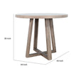 Mika Counter Table | Round Top | Criss Cross Base | Wheat Brown Wood 44"