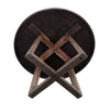 Mika Dining Table | Criss Cross Base | Medium Brown Wood 48" Round Top
