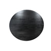 Mika Large Dining Table | Criss Cross Base | Black Wood 72" Round