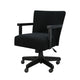 Giby Swivel Gaming or Office Chair | Corduroy-Style Seat | Black Wood