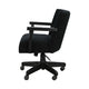 Giby Swivel Gaming or Office Chair | Corduroy-Style Seat | Black Wood