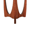 Natra Chair Side Table | 22" Round | Sculpted Base Cinnamon Brown
