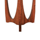 Natra Chair Side Table | 22" Round | Sculpted Base Cinnamon Brown