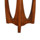 Natra Side End Table | 26" Round | Sculpted Base Cinnamon Brown