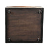 Lesy Coffee Table | 36" Square Top with Lower Shelf | Brown | Black