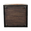 Lesy Coffee Table | 36" Square Top with Lower Shelf | Brown | Black