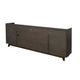 TV Media Stand Cabinet | 86" Wide | 2 Open Shelves | Walnut Brown