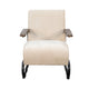 Nera Industrial Accent Chair | Muuto Nude Polyester | Black Metal Frame