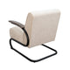 Nera Industrial Accent Chair | Muuto Nude Polyester | Black Metal Frame