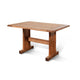 Marv 5pc Dining Table Set | Ladder Back Padded Chairs | Rustic Oak Brown