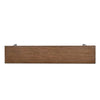 Dining Bench | 72" Desert Brown Mahogany Wood | Black Arched Base