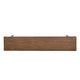 Dining Bench | 72" Desert Brown Mahogany Wood | Black Arched Base