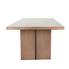 Dining Bench | 72" Desert Brown Mahogany Wood | Black Arched Base