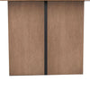 Dining Bench | 72" Desert Brown Mahogany Wood | Black Arched Base