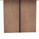 Dining Bench | 72" Desert Brown Mahogany Wood | Black Arched Base