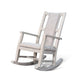 Keza Rocking Chair | Padded Seat | Light Gray Mindi Wood Frame
