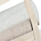 Keza Rocking Chair | Padded Seat | Light Gray Mindi Wood Frame