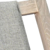 Keza Rocking Chair | Gray Padded Seat | Wheat Brown Mindi Wood Frame