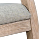 Keza Rocking Chair | Gray Padded Seat | Wheat Brown Mindi Wood Frame