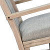Keza Rocking Chair | Gray Padded Seat | Wheat Brown Mindi Wood Frame
