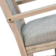 Keza Rocking Chair | Gray Padded Seat | Wheat Brown Mindi Wood Frame