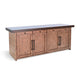 Wedy Sideboard Dining Server | 4 Door Cabinet | 86" Brown Mahogany Wood