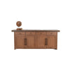 Wedy Sideboard Dining Server | 4 Door Cabinet | 86" Brown Mahogany Wood