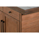 Wedy Sideboard Dining Server | 4 Door Cabinet | 86" Brown Mahogany Wood