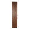Wedy Curio Cabinet | Glass Doors | 86" Brown Finish Mahogany Wood
