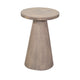 Myro Accent Table | 13" Round Top with Cone Base | Hazelnut Brown Mahogany Wood