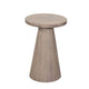 Myro Accent Table | 13" Round Top with Cone Base | Hazelnut Brown Mahogany Wood