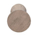 Myro Accent Table | 13" Round Top with Cone Base | Hazelnut Brown Mahogany Wood