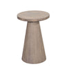 Myro Accent Table | 13" Round Top with Cone Base | Hazelnut Brown Mahogany Wood