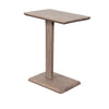 Meya Side End Drink Table | 18" Top | C Base Accent | Oak Grove Brown