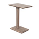 Meya Side End Drink Table | 18" Top | C Base Accent | Oak Grove Brown