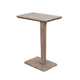 Meya Side End Drink Table | 18" Top | C Base Accent | Oak Grove Brown