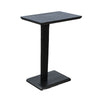 Meya Side End Drink Table | 18" Top with C Base Accent | Umbra Black