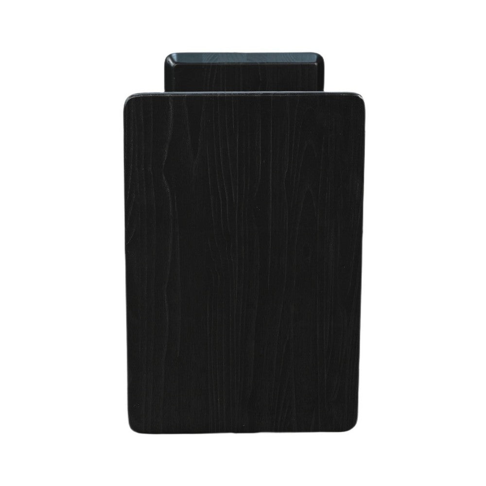 Meya Side End Drink Table | 18" Top with C Base Accent | Umbra Black