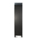 Seza Curio Cabinet | 18" Narrow Design | 72" Black Arched Frame