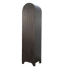 Seza Curio Cabinet | 18" Narrow Design | 72" Black Arched Frame
