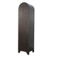 Seza Curio Cabinet | 18" Narrow Design | 72" Black Arched Frame